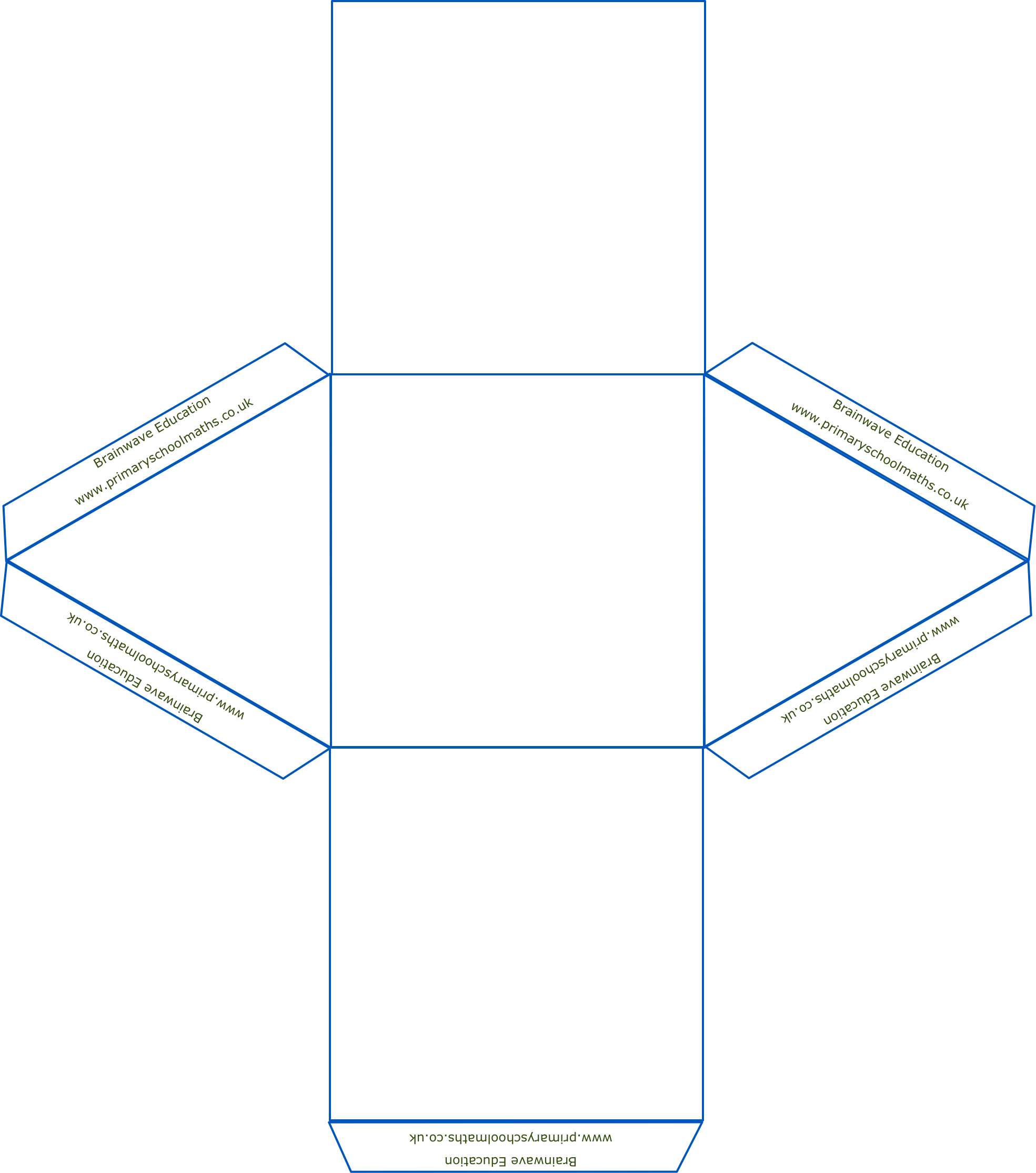Triangular prism net