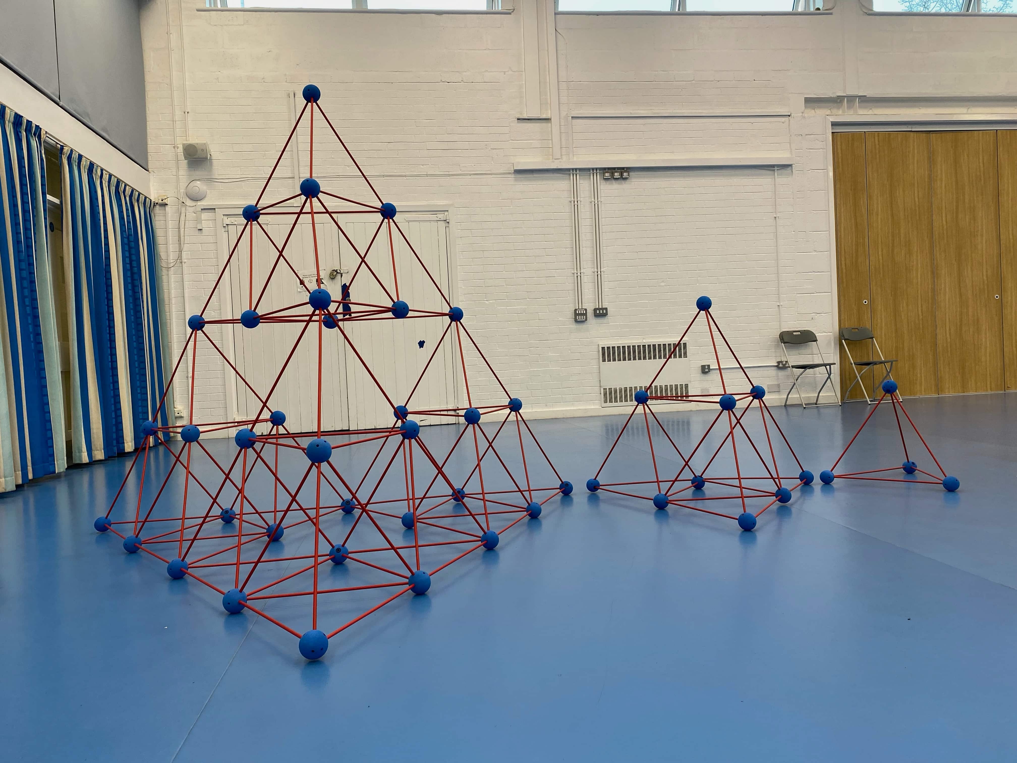A single tetrahedron doubled and doubled again